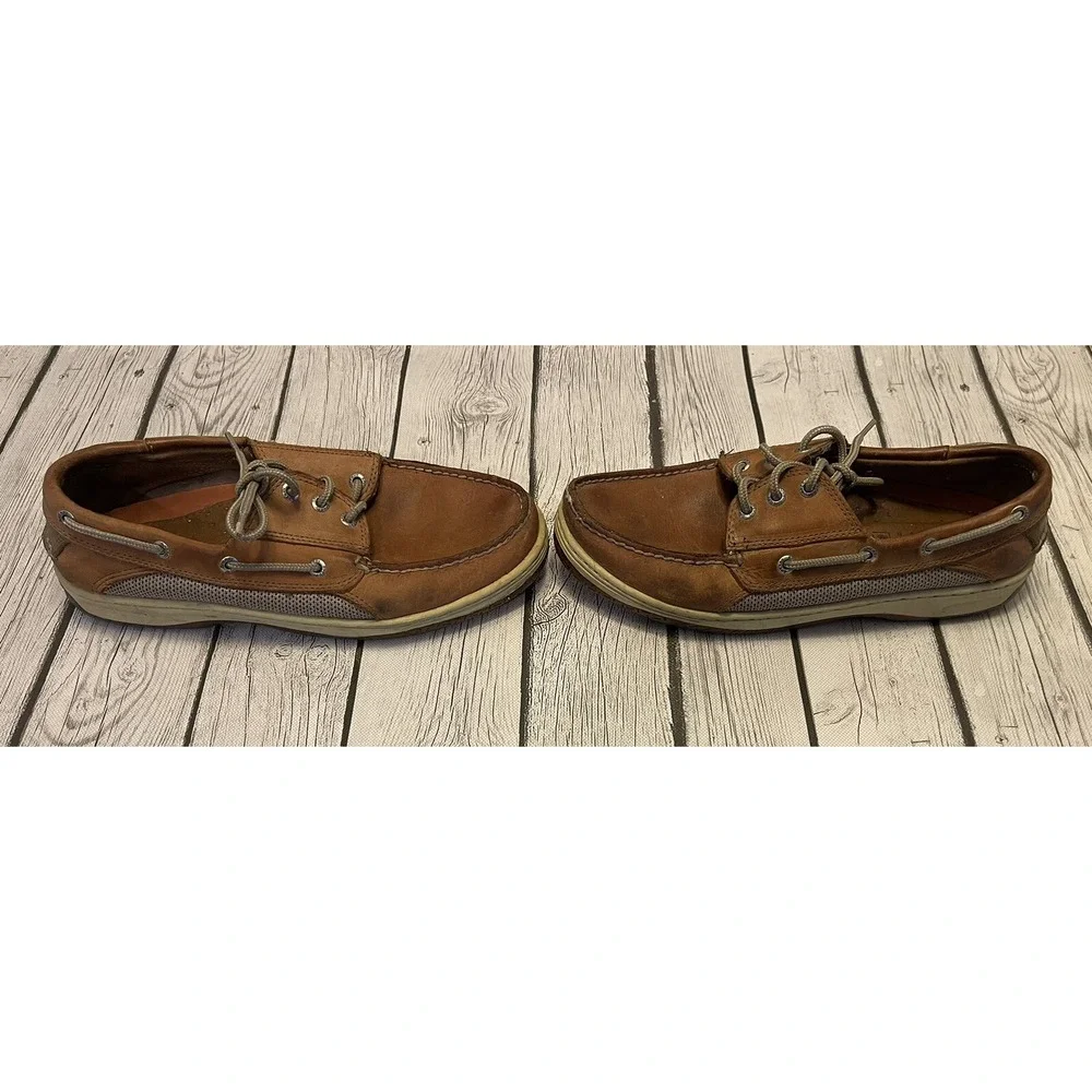 Sperry Men's Billfish Dark Tan Leather 0799320 US Size 9 M